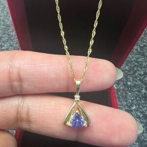 14k LeVian tanzanite necklace